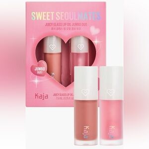 Kaja Sweet Seoulmates Lip Oil Set - Pink and Tan